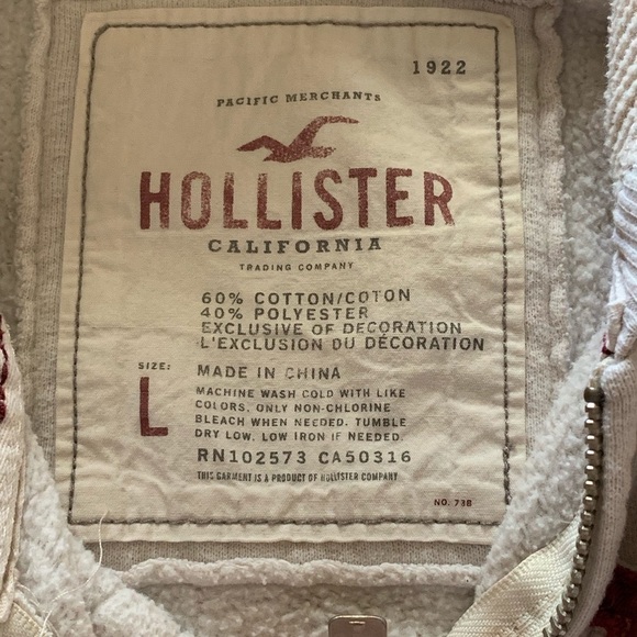 ✅HOST Pick✅ Hollister Front Zip Jacket, Large - Picture 4 of 5